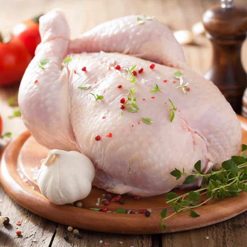 Dressed Broiler Chicken With Skin [1 Kg]